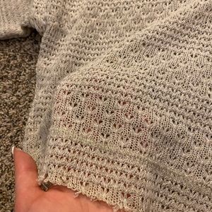 See through tan sweater